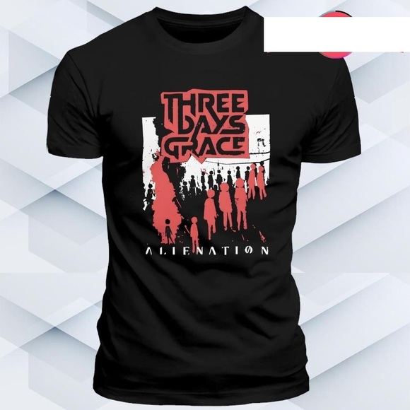 Three Days Grace Alienation 2025 Tour Shirts - Picture 1 of 4